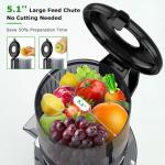 OMMO Cold Press Juicer with Wide Feed Chute