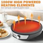 Vivicreate 12 Inch Nonstick Electric Crepe Maker