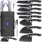 Professional Kitchen Knife Set with Pakkawood Handle