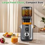 OMMO Cold Press Juicer with Wide Feed Chute