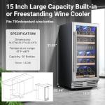 BODEGA 15-Inch Dual Zone Wine Cooler