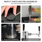 Double Tap Stainless Steel Beer Tower Dispenser