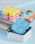 Canfanni 4-Compartment Reusable Snack Box Set