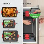 NutriChef Non-Stick Baking Sheets Set of 3