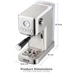 Zulay Kitchen Magia Compact Espresso Machine with Frother