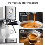 Zulay Kitchen Magia Compact Espresso Machine with Frother