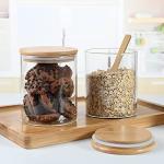 Glass Food Storage Containers with Bamboo Lids