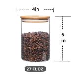Glass Food Storage Containers with Bamboo Lids