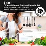 E-far 7-Piece Heat Resistant Silicone Utensil Set