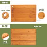 Organic Bamboo Cutting Board Set - 3 Sizes