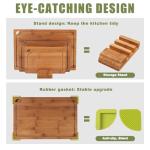 Organic Bamboo Cutting Board Set - 3 Sizes