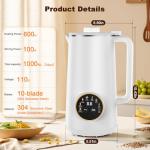 10-in-1 Nut Milk Maker with Stainless Steel Container