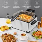 Giantex 1700W Electric Deep Fryer with 3 Baskets