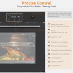 24" Electric Wall Oven with 8 Cooking Functions