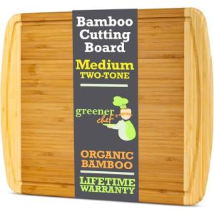 Greener Chef 15 Inch Bamboo Cutting Board