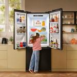 Iceblue 17.7 Cu.Ft. French Door Refrigerator - Black