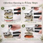 Heavy Duty Manual Can Opener with Magnetic Lid Lifter