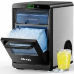 Silonn Nugget Ice Maker - 44lbs/24h, Stainless Steel