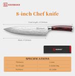 KEEMAKE 8-Inch High Carbon Chef Knife