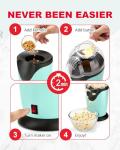 Aqua Electric Hot Air Popcorn Maker, 10-Cups