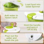 5L Salad Spinner for Fruits and Vegetables