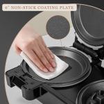 Mini Waffle Maker with 8 Removable Plates