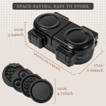 Mini Waffle Maker with 8 Removable Plates