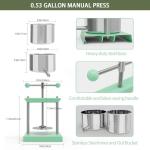 EJWOX Manual Wine Press - 0.53 Gal