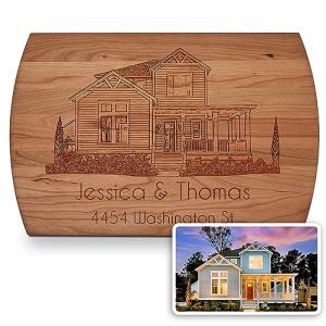 Personalized Wooden Cutting Board for New Homeowners