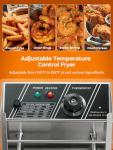 Electric Countertop Deep Fryer with Two Baskets