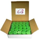 Beauticom 3ml Clear Plastic Jars with Green Lids