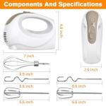 Showvigor 5-Speed Electric Hand Mixer with Whisk