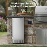 Coolski 15” Under Counter Ice Maker Machine