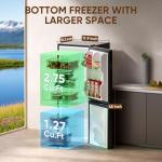 Upstreman 4.0 Cu.Ft Mini Fridge with Freezer