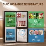 Upstreman 4.0 Cu.Ft Mini Fridge with Freezer