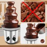 4-Tier Electric Chocolate Fondue Fountain Machine