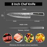 Ultra Sharp 8 Inch Japanese Damascus Chef Knife
