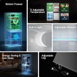 Upstreman 4.0 Cu.Ft Mini Fridge with Freezer