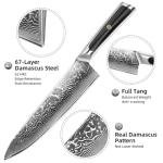 Ultra Sharp 8 Inch Japanese Damascus Chef Knife
