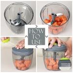 Ourokhome Portable Manual Food Processor and Chopper