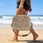 Insulated Leopard Print Lunch Bag for Travel