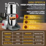 800G High-Speed Electric Grain & Spice Grinder
