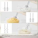 5-Speed Electric Hand Mixer with Stainless Steel Accessories