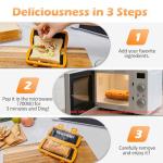 Microwave Sandwich Maker and Grilled Cheese Press