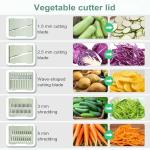 Large Stainless Steel Salad Spinner with Slicer