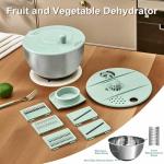 Large Stainless Steel Salad Spinner with Slicer