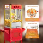 ROVSUN 8 Oz Popcorn Machine with Cart & Wheels