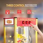 ROVSUN 8 Oz Popcorn Machine with Cart & Wheels