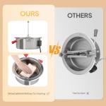 ROVSUN 8 Oz Popcorn Machine with Cart & Wheels