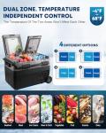 Kohree 12V Portable Refrigerator, 42 Quart Dual Zone